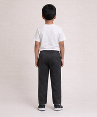 Boys Cotton Track Pant | Plain Dark Grey Color | Age 3 to 12 Years