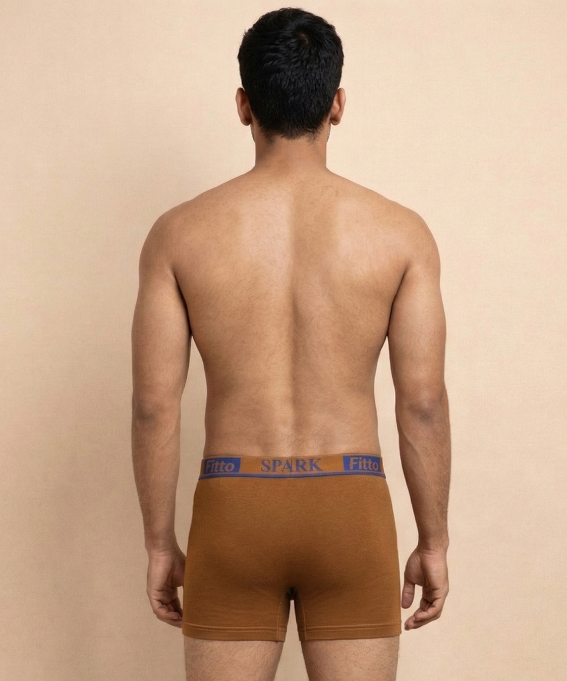 Fitto Spark Men's Trunk Plain Brief 100% Pure Cotton | (Pack of 5)