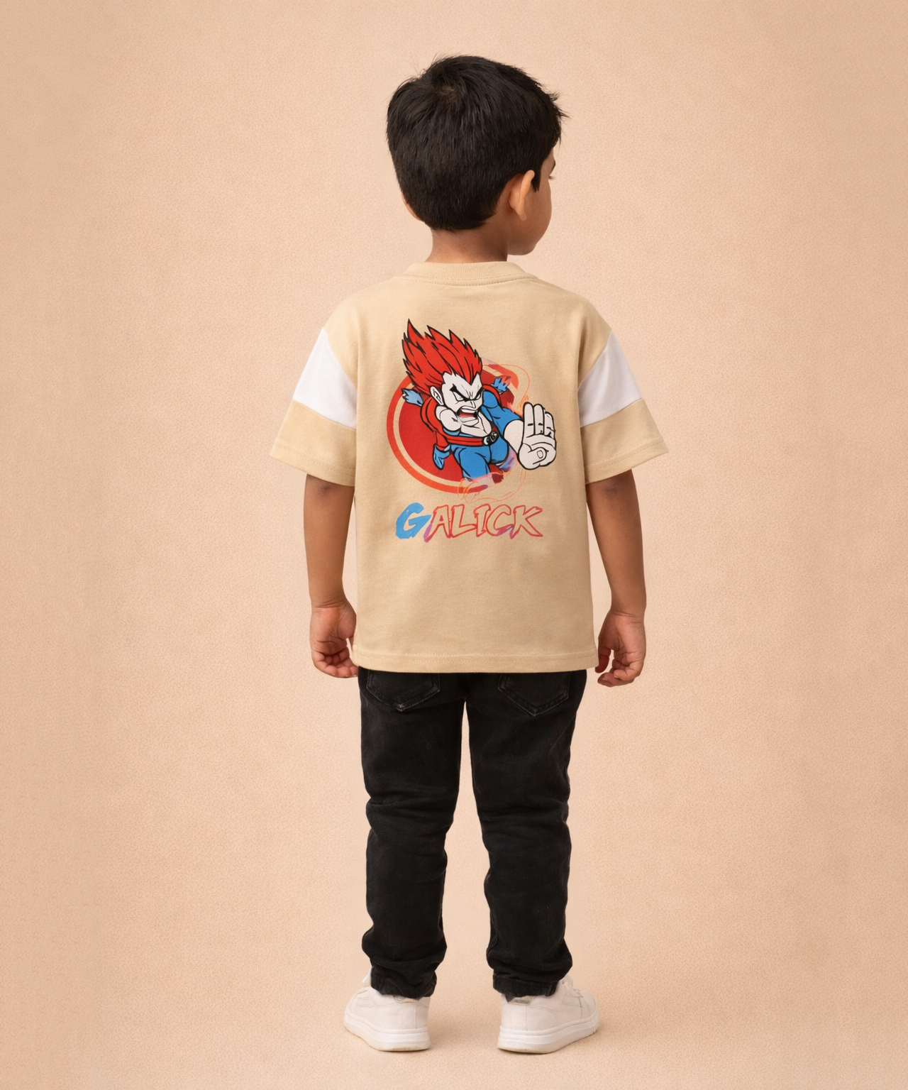 Boys Five Sleeve Cotton T-Shirt for Kids | Casual Everyday Wear