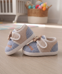 Imported Baby Shoes with Cartoon Badge | 0 to 12 Months