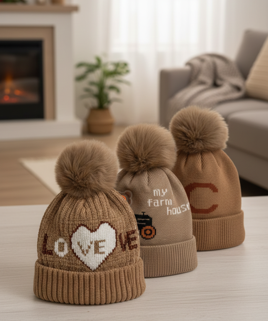 Premium Soft Cotton Baby Beanie Cap for Babies and Kids | Imported Woolen Fabric