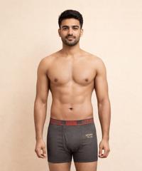 Fitto Spark Men's Trunk Plain Brief 100% Pure Cotton | (Pack of 5)