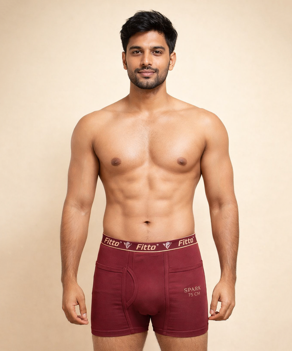 Fitto Men's Spark Fine Trunks 100% Pure Cotton | (Pack of 5)