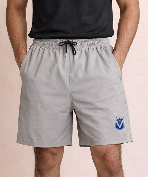 Men's Gym Shorts for Shorts Wear | Active Wear | Light Weight Dry-Fit | NS Lycra Shorts | Ash Grey Color | Sizes M, L, XL, 2XL