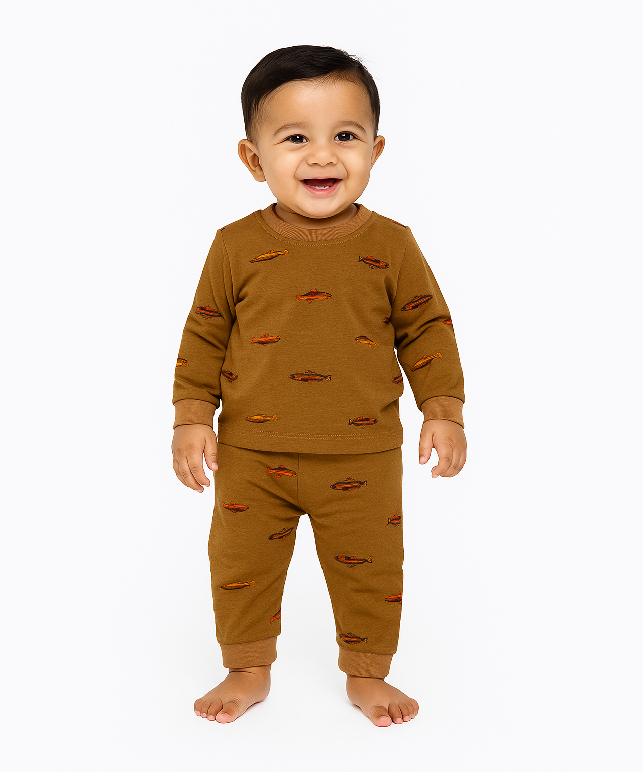 Babies Co-ord Set | Fullsleeve Tshirt and Trackpant Boy Babies | Age 3-18 Months