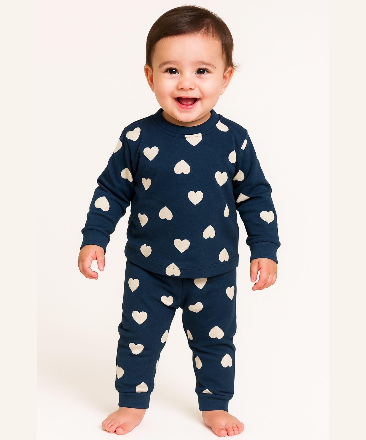 Babies Co-ord Set | Fullsleeve Tshirt and Trackpant Girl Babies | Age 3-18 Months