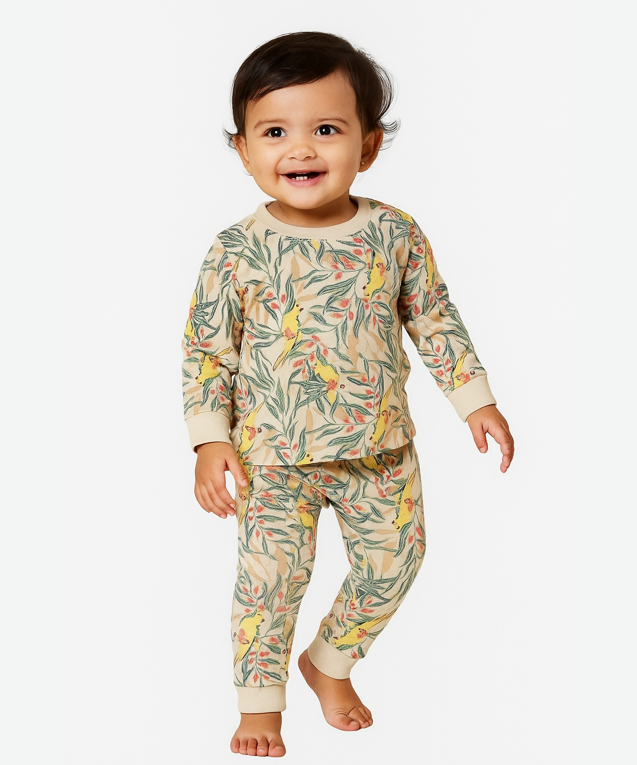 Babies Co-ord Set | Fullsleeve Tshirt and Trackpant Girl Babies | Age 3-18 Months