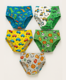 Boy Kids Printed Underwear Brief 100% Pure Cotton for 1-9 Years (Pack of 5)