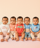 Baby Feeding Bibs 100% Pure Cotton for 3–12 Months (Pack of 5)
