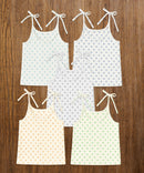 New Born Babies Top Knot Dress for 0–6 Months – Soft Cotton (Pack of 5)