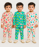 Boy Babies Co-ord Set | Full sleeve Tshirt and Trackpant for Boy Baby | Sizes Age 3-6 Months (Pack of 3 Set)