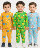 Boy Babies Co-ord Set | Full sleeve Tshirt and Trackpant for Boy Baby | Sizes Age 3-6 Months (Pack of 3 Set)