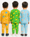 Boy Babies Co-ord Set | Full sleeve Tshirt and Trackpant for Boy Baby | Sizes Age 3-6 Months (Pack of 3 Set)