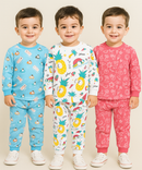Boy Babies Co-ord Set | Full sleeve Tshirt and Trackpant for Boy Baby | Sizes Age 3-6 Months (Pack of 3 Set)