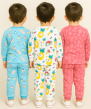 Boy Babies Co-ord Set | Full sleeve Tshirt and Trackpant for Boy Baby | Sizes Age 3-6 Months (Pack of 3 Set)