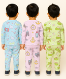 Boy Babies Co-ord Set | Full sleeve Tshirt and Trackpant for Boy Baby | Sizes Age 3-6 Months (Pack of 3 Set)