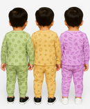 Boy Babies Co-ord Set | Full sleeve Tshirt and Trackpant for Boy Baby | Sizes Age 3-6 Months (Pack of 3 Set)