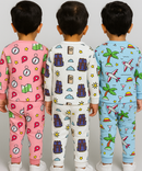 Boy Babies Co-ord Set | Full sleeve Tshirt and Trackpant for Boy Baby | Sizes Age 3-6 Months (Pack of 3 Set)