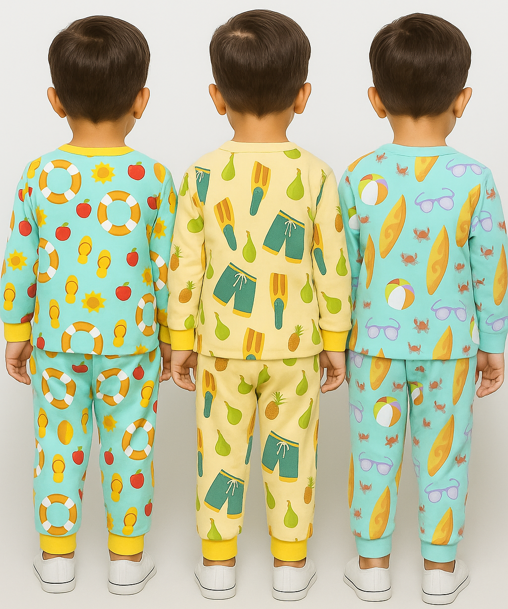 Boy Babies Co-ord Set | Full sleeve Tshirt and Trackpant for Boy Baby | Sizes Age 3-18 Months (Pack of 3 Set)