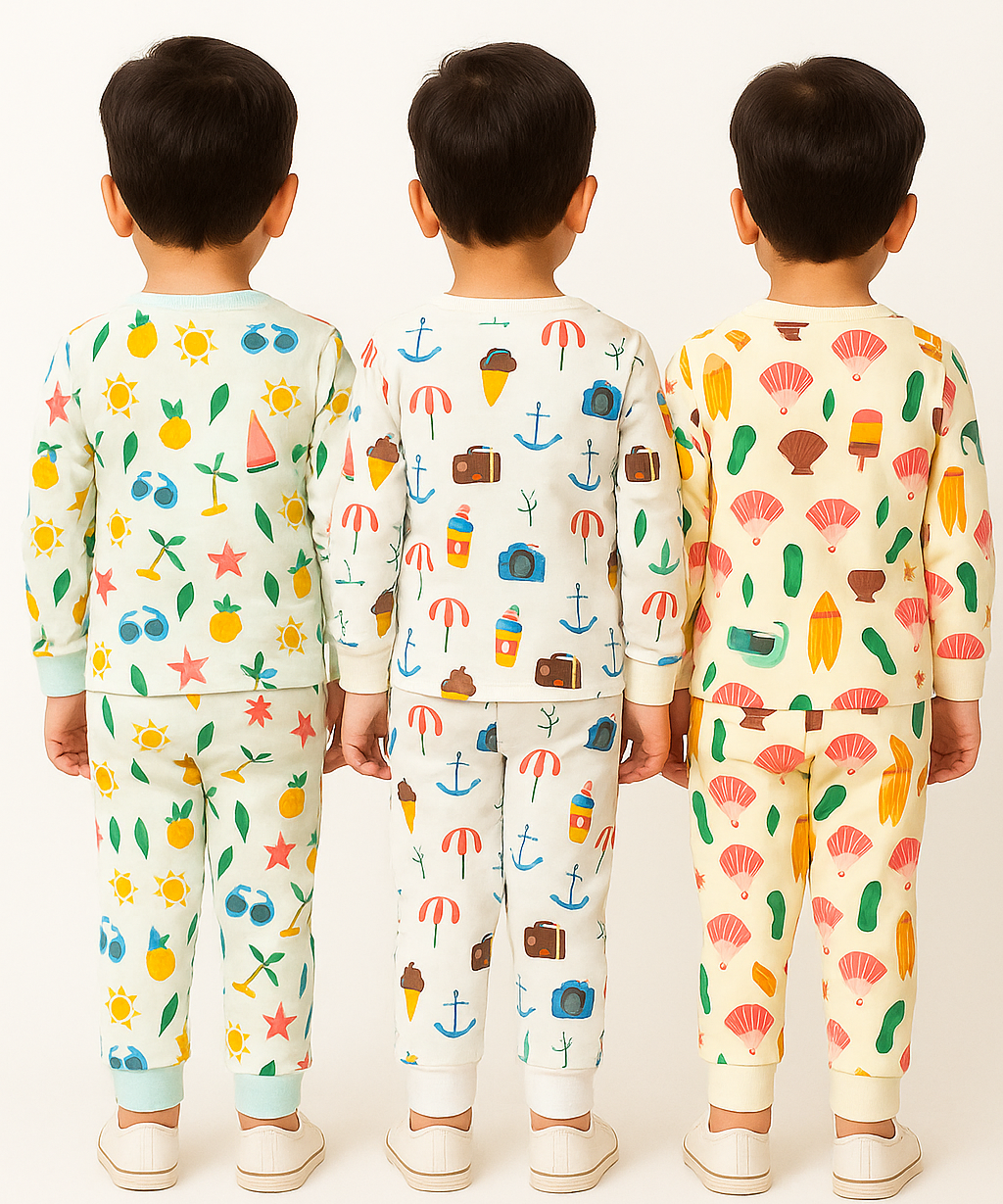 Boy Babies Co-ord Set | Full sleeve Tshirt and Trackpant for Boy Baby | Sizes Age 3-18 Months (Pack of 3 Set)