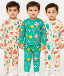 Boy Babies Co-ord Set | Full sleeve Tshirt and Trackpant for Boy Baby | Sizes Age 3-6 Months (Pack of 3 Set)