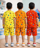 Boys Cotton Cartoon Printed Kids Co-ord Set Combo | Age 1 to 10 Years | Tshirt & Shorts (Combo Set Pack of 3)