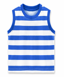 Cotton Stripes Kids Sleeveless Tshirt (Pack of 5)