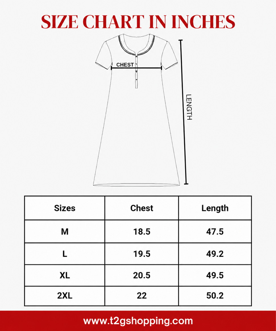 Maternity Feeding Maxi Dress | Nursing Friendly Nighty Style (Pack of 2 Pieces)