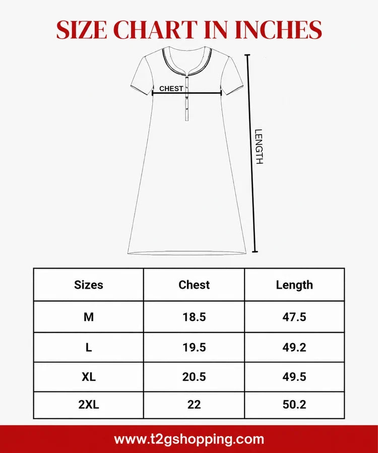 Maternity Feeding Maxi Dress | Nursing Friendly Nighty Style (Pack of 2 Pieces)