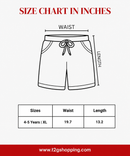 Boys Kids Pure Cotton Printed Shorts with Elastic | Age 4 to 5 Years (Pack of 5 Pieces)