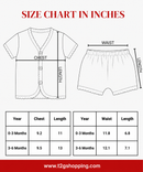 Boy & Girl Babies Poly Cotton Half Sleeve Printed Top & Shorts Co-ord Set | 0-6 Months (Pack of 5) - Style 4