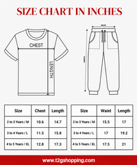Boys Graphic Printed T-Shirt & Typography Track Pant Co-Ord Set | Age 2-5 Years | Pack Of 3 Set