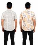 Men's Printed Casual Half Sleeve Shirt | Size - L,XL,2XL | Regular Fit Summer Resort Shirts for Men | Pack Of 2 Piece Combo