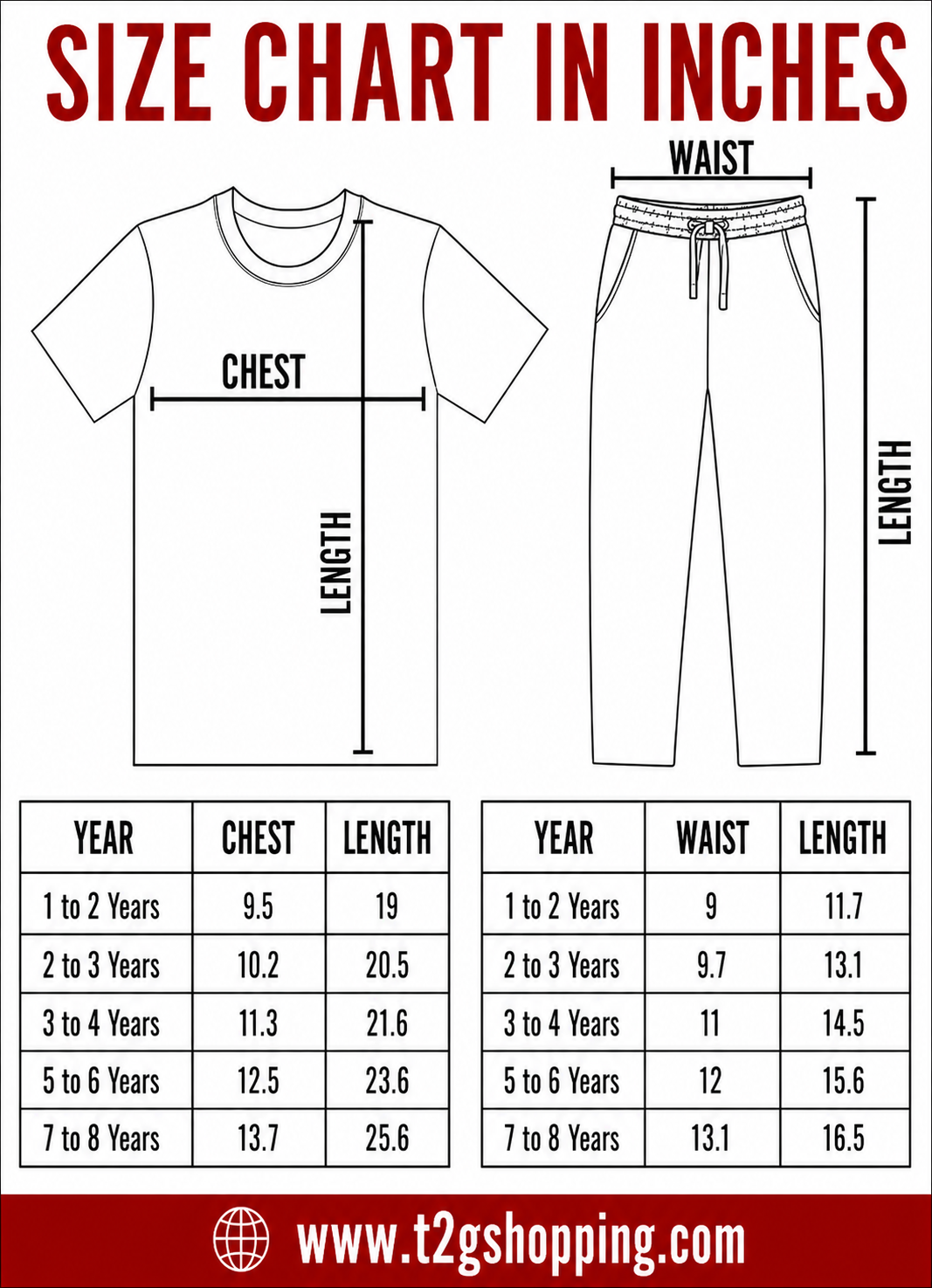 Boys Printed Cotton T-Shirt & Pant Combo Set for Kids | Age 1 to 10 Years | Casual Wear Set
