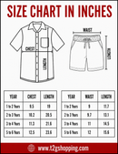 Polyester Printed Co-Ord Set for Baby Boys Casual Wear | Half Sleeve Shirt & Shorts Combo Set with Pocket | Age 1 to 10 Years