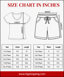 Girls Solid Ribbed Co-Ord Set for Casual Wear for Girl Kids | Age 1 to 10 Years | Bow Style Top & Shorts Combo Set