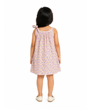 Girls Floral Printed Sleeveless Cotton A-Line Dress with Shoulder Bow | Casual Summer Frock for Kids | Age 1 to 10 Years