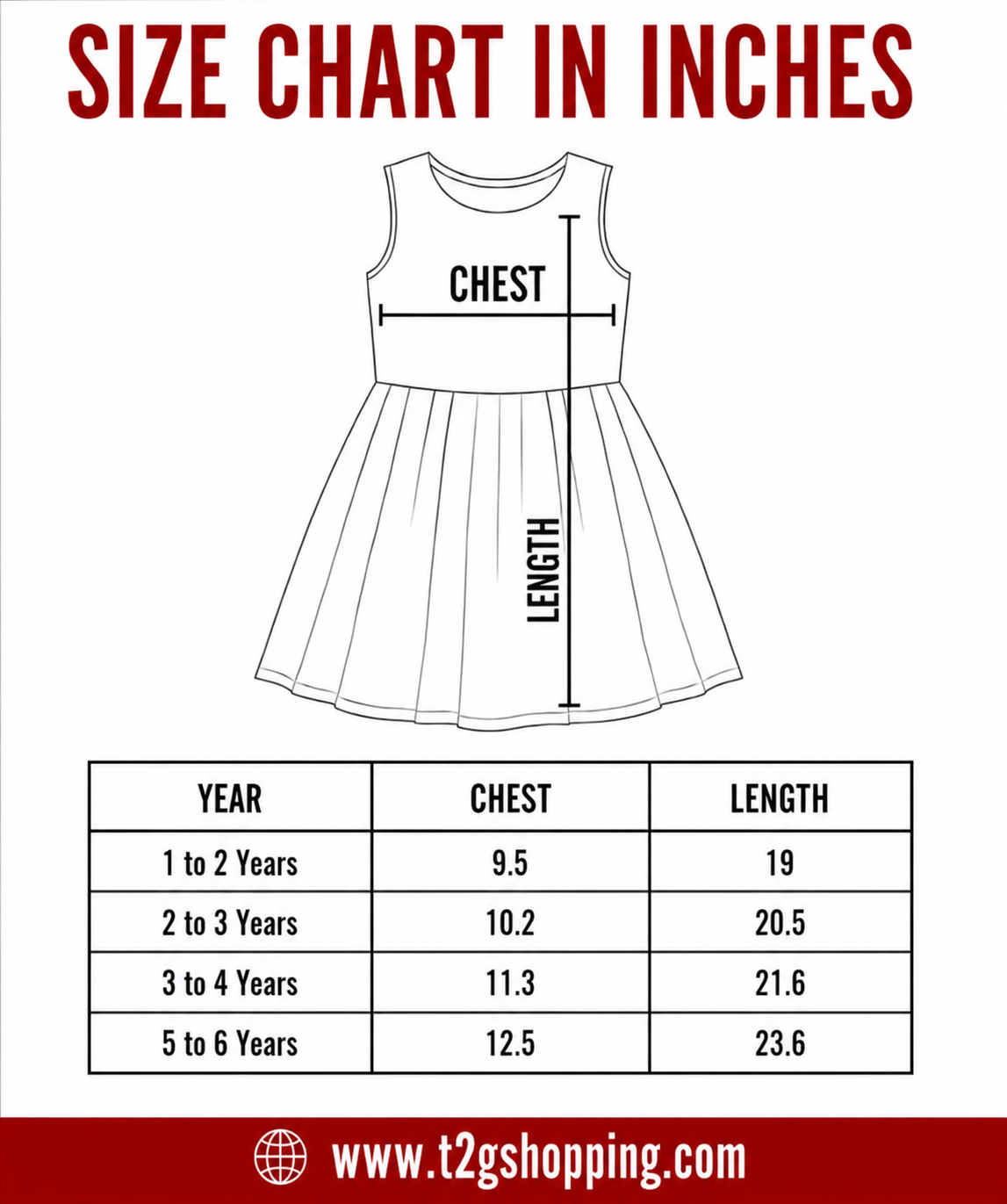 Girls Cotton Printed Sleeveless Casual Frock Dress for Baby Girls | Age 1 to 6 Years