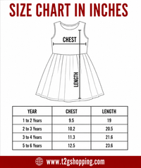 Girls Cotton Printed Sleeveless Casual Frock Dress for Baby Girls | Age 1 to 6 Years