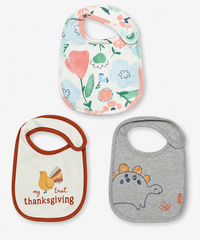 Baby Feeding Bibs 100% Pure Cotton for 3–12 Months (Pack of 3)