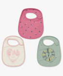 Baby Feeding Bibs 100% Pure Cotton for 3–12 Months (Pack of 3)