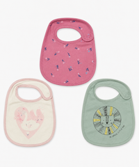 Baby Feeding Bibs 100% Pure Cotton for 3–12 Months (Pack of 3)