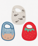 Baby Feeding Bibs 100% Pure Cotton for 3–12 Months (Pack of 3)