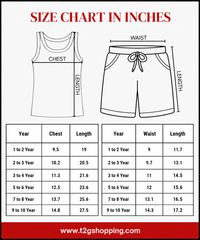 Pure Cotton | Cartoon Tiger Printed | Kids Sleeveless T-Shirt & Shorts Combo Set for Baby Boys | Age 1 to 10 Years