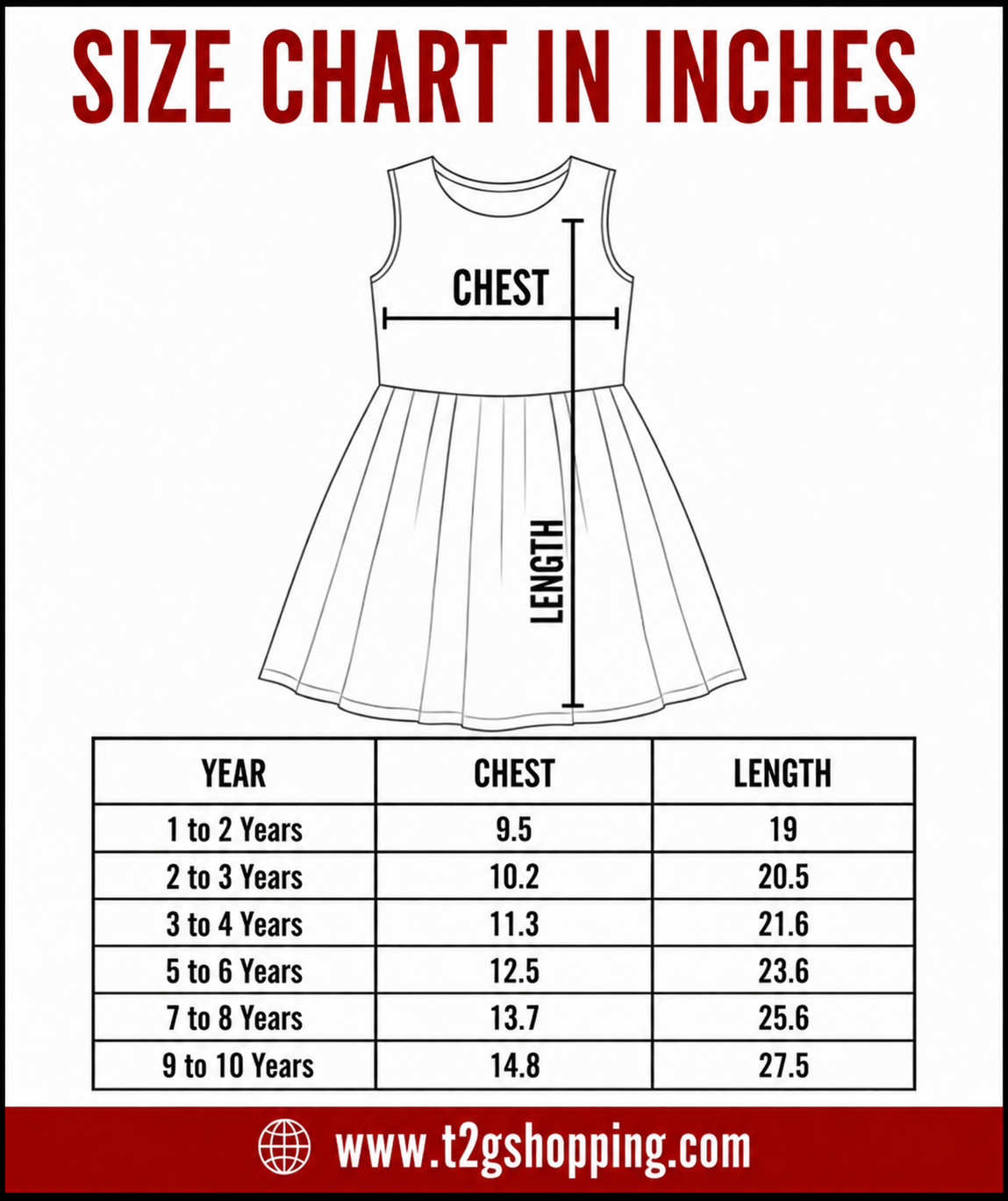Girls Cotton Printed Sleeveless Casual Frock Dress for Baby Girls | Age 1 to 10 Years