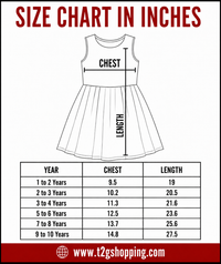 Girls Cotton Printed Sleeveless Casual Frock Dress for Baby Girls | Age 1 to 10 Years