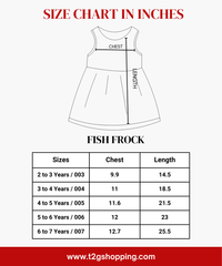 Fish Frock Floral Printed | Casual wear for Girl Kids Age 2 To 7 Years (Pack of 3)