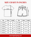 Girl Kids All Over Printed Co-ord Set | Tshirt and Shorts | Age 0 to 6 Years (Pack of 3 Sets)