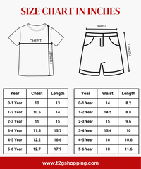 Girl Kids All Over Printed Co-ord Set | Tshirt and Shorts | Age 0 to 6 Years (Pack of 3 Sets)