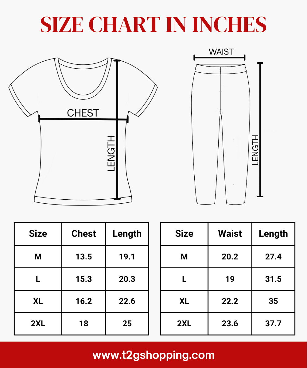 Girls Cotton Printed T-Shirt with Vertical Textured Lines Full-Length Pant Nightwear | Age 8 to 15 Years (Pack Of 3 Sets)
